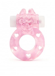 Розовое эрекционное виброкольцо в форме зайчика - 1137 - в Новочеркасске купить с доставкой