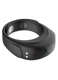 Черное эрекционное виброкольцо на ремешках - Boys of Toys - в Новочеркасске купить с доставкой