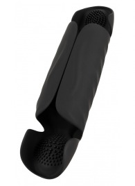 Черный вибромастурбатор с трехточечной стимуляцией Penis Trainer with 3 Point Stimulation - Orion - в Новочеркасске купить с доставкой