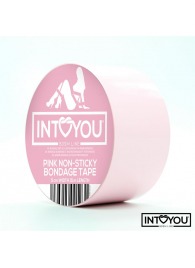 Розовый скотч для фиксации Non-Sticky Bondage Tape - 15 м. - Intoyou - купить с доставкой в Новочеркасске