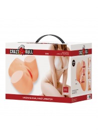 Телесный мастурбатор Liora с 2 любовными тоннелями - Baile - в Новочеркасске купить с доставкой