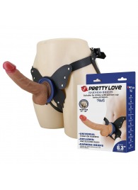 Поясной страпон Wells: трусики в форме бабочки и фаллоимитатор-насадка - Baile - купить с доставкой в Новочеркасске