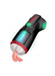 Интерактивный мастурбатор Raven с вакуумом, вибрацией и подсветкой - Shots Media BV - в Новочеркасске купить с доставкой