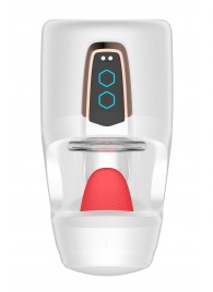 Белый мастурбатор с язычком и возвратно-поступательными движениями - Secwell - в Новочеркасске купить с доставкой