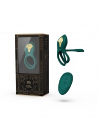 Зеленое эрекционное виброкольцо Bayek с пультом ДУ - Zalo - в Новочеркасске купить с доставкой