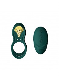 Зеленое эрекционное виброкольцо Bayek с пультом ДУ - Zalo - в Новочеркасске купить с доставкой