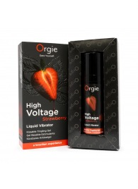 Жидкий вибратор Orgie High Voltage Strawberry - 15 мл. - ORGIE - купить с доставкой в Новочеркасске