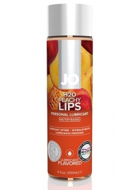 Лубрикант на водной основе с ароматом персика JO Flavored Peachy Lips - 120 мл. - System JO - купить с доставкой в Новочеркасске