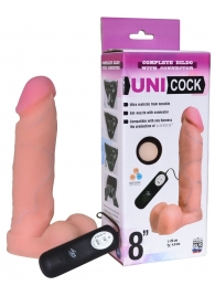Фаллическая насадка Харнесс UNICOCK 8  с вибрацией - 20 см. - LOVETOY (А-Полимер) - купить с доставкой в Новочеркасске