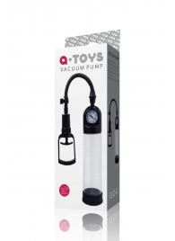 Чёрная вакуумная помпа A-toys с манометром и прозрачной колбой - A-toys - в Новочеркасске купить с доставкой