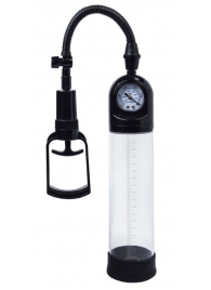 Чёрная вакуумная помпа A-toys с манометром и прозрачной колбой - A-toys - в Новочеркасске купить с доставкой