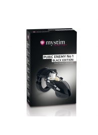 Пояс верности с электростимуляцией Mystim Pubic Enemy No1 Black Edition - MyStim - купить с доставкой в Новочеркасске