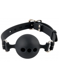 Силиконовый кляп-шар с отверстиями для дыхания Silicone Breathable Ball Gag Small - Pipedream - купить с доставкой в Новочеркасске