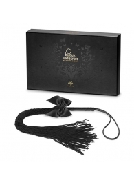 Чёрная плётка Lilly Whip Bijoux - Bijoux Indiscrets - купить с доставкой в Новочеркасске