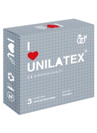 Презервативы с точками Unilatex Dotted - 3 шт. - Unilatex - купить с доставкой в Новочеркасске