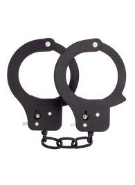 Чёрные наручники из листового металла BONDX METAL CUFFS BLACK - Dream Toys - купить с доставкой в Новочеркасске