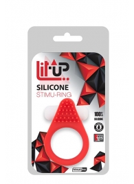 Красное эрекционное кольцо LIT-UP SILICONE STIMU RING 1 RED - Dream Toys - в Новочеркасске купить с доставкой