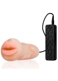 Мастурбатор-ротик с вибрацией REALSTUFF VIBRATING MASTURBATOR MOUTH - Dream Toys - в Новочеркасске купить с доставкой