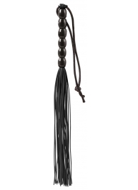 Чёрная мини-плеть из резины Rubber Mini Whip - 22 см. - Blush Novelties - купить с доставкой в Новочеркасске