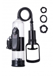 Вакуумная помпа A-toys с вибропулей и эрекционными кольцами - A-toys - в Новочеркасске купить с доставкой