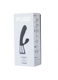 Чёрный интерактивный вибратор Kiiroo Ohmibod Fuse - 18 см. - Kiiroo