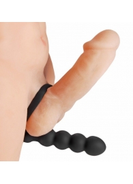 Насадка для двойного проникновения Double Fun Cock Ring with Double Penetration Vibe - XR Brands - в Новочеркасске купить с доставкой