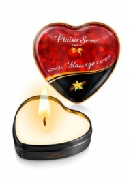 Массажная свеча с ароматом ванили Bougie Massage Candle - 35 мл. - Plaisir Secret - купить с доставкой в Новочеркасске