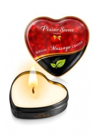 Массажная свеча с нейтральным ароматом Bougie Massage Candle - 35 мл. - Plaisir Secret - купить с доставкой в Новочеркасске