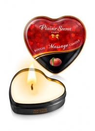 Массажная свеча с ароматом персика Bougie Massage Candle - 35 мл. - Plaisir Secret - купить с доставкой в Новочеркасске