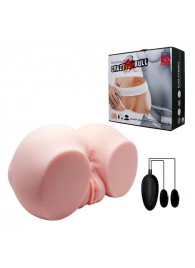 Телесный мастурбатор с двумя любовными тоннелями и вибрацией - Baile - в Новочеркасске купить с доставкой