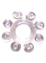 Прозрачное эрекционное кольцо Rings Bubbles - Lola Games - в Новочеркасске купить с доставкой