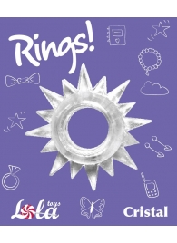 Прозрачное эрекционное кольцо Rings Cristal - Lola Games - в Новочеркасске купить с доставкой