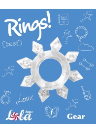 Прозрачное эрекционное кольцо Rings Gear - Lola Games - в Новочеркасске купить с доставкой