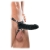 Чёрный полый страпон 7  Silicone Hollow Strap-On - 18 см. - Pipedream - купить с доставкой в Новочеркасске