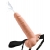Телесный полый страпон с имитацией эякуляции 7.5  Hollow Squirting Strap-On with Balls Flesh - 21,6 см. - Pipedream - купить с доставкой в Новочеркасске