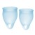 Набор голубых менструальных чаш Feel confident Menstrual Cup - Satisfyer - купить с доставкой в Новочеркасске