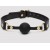 Черный кляп-шар Bound to You Faux Leather Ball Gag - Fifty Shades of Grey - купить с доставкой в Новочеркасске