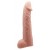 Телесная реалистичная насадка-удлинитель на пенис - 21 см. - Baile - в Новочеркасске купить с доставкой