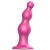 Розовая насадка Strap-On-Me Dildo Plug Beads size S - Strap-on-me - купить с доставкой в Новочеркасске