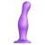 Фиолетовая насадка Strap-On-Me Dildo Plug Curvy size L - Strap-on-me - купить с доставкой в Новочеркасске