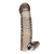 Дымчатая насадка на пенис с вибрацией  Vibrating Penis Enhancing Sleeve Extension - 13,3 см. - BlueLine - в Новочеркасске купить с доставкой