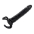 Чёрная насадка-фаллос для двойного проникновения INFLATABLE DILDO SLIM DONG  - 13,5 см. - Toyz4lovers - в Новочеркасске купить с доставкой