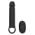 Черная насадка-удлинитель с вибрацией Vibrating Extender With Remote - Dream Toys - в Новочеркасске купить с доставкой