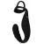 Черное эрекционное кольцо со стимуляцией промежности и анальной пробкой Cock Ring with RC Prostate Plug - Orion - в Новочеркасске купить с доставкой
