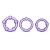 Набор из 3 фиолетовых эрекционных колец Stay Hard Beaded Cockrings - Blush Novelties - в Новочеркасске купить с доставкой