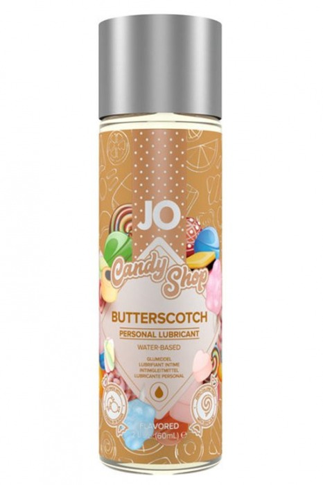 Смазка на водной основе Candy Shop Butterscotch с ароматом ирисок - 60 мл. - System JO - купить с доставкой в Новочеркасске