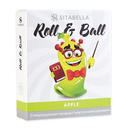 Стимулирующий презерватив-насадка Roll   Ball Apple - Sitabella - купить с доставкой в Новочеркасске