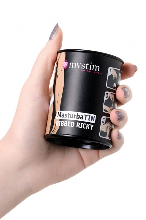 Компактный мастурбатор MasturbaTIN Ribbed Ricky - MyStim - в Новочеркасске купить с доставкой