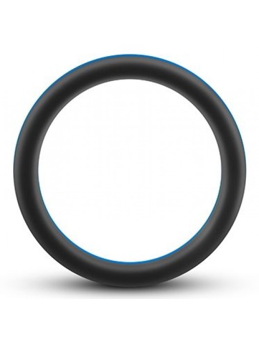 Черно-синее эрекционное кольцо Silicone Go Pro Cock Ring - Blush Novelties - в Новочеркасске купить с доставкой