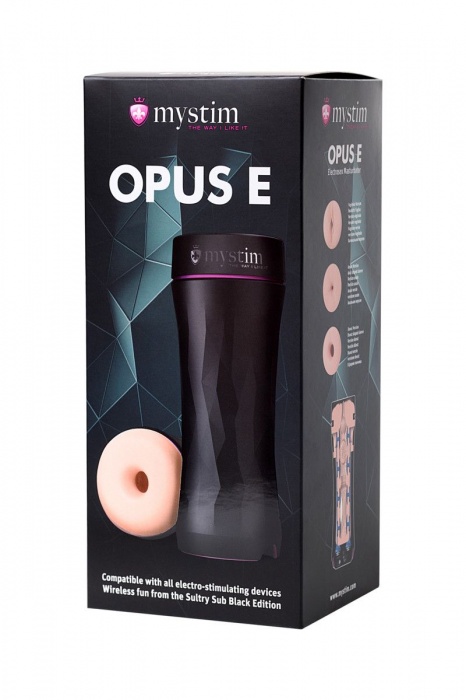 Мастурбатор-анус Opus E Donut с возможностью подключения электростимуляции - MyStim - купить с доставкой в Новочеркасске